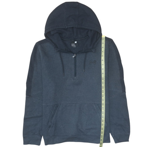 Mens UK Size L Under Armour Blue Pullover Hoodie