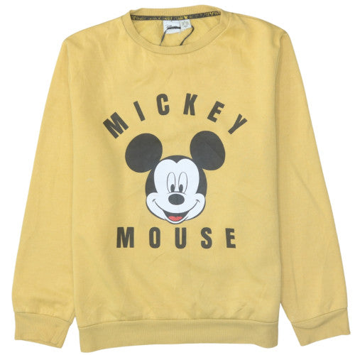 Womens UK Size M Disney Yellow Pullover Sweatshirt