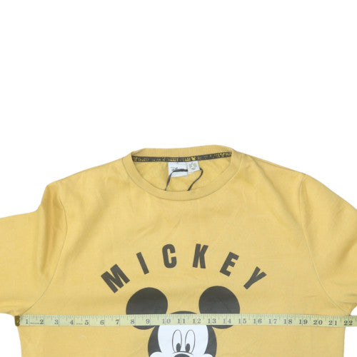 Womens UK Size M Disney Yellow Pullover Sweatshirt