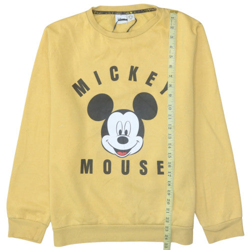 Womens UK Size M Disney Yellow Pullover Sweatshirt
