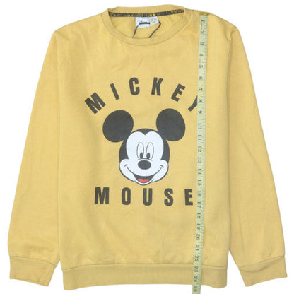Womens UK Size M Disney Yellow Pullover Sweatshirt