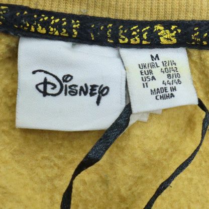 Womens UK Size M Disney Yellow Pullover Sweatshirt