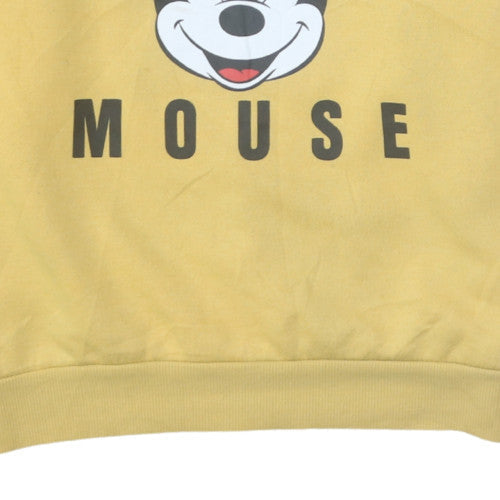 Womens UK Size M Disney Yellow Pullover Sweatshirt
