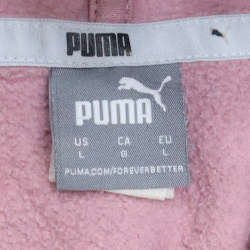 Womens UK Size L Puma Pink Pullover Hoodie