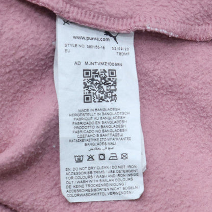 Womens UK Size L Puma Pink Pullover Hoodie