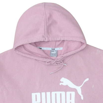Womens UK Size L Puma Pink Pullover Hoodie