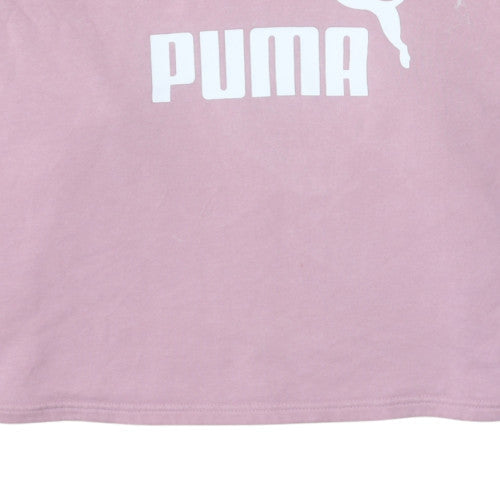 Womens UK Size L Puma Pink Pullover Hoodie