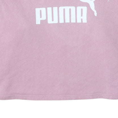 Womens UK Size L Puma Pink Pullover Hoodie