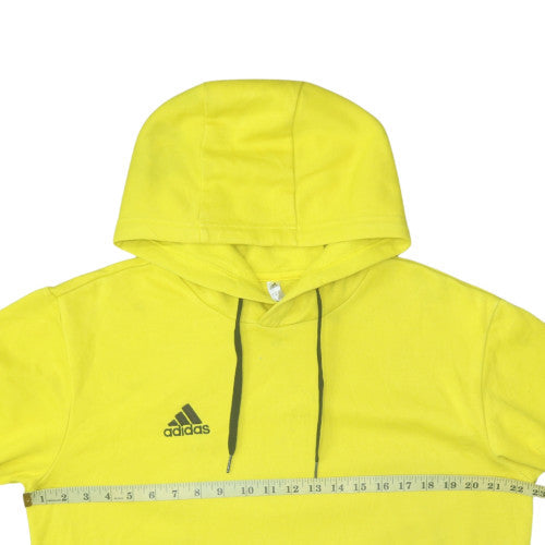 Mens UK Size M Adidas Yellow Pullover Hoodie