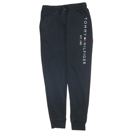 Tommy Hilfiger Men's Black Jogger Trousers Size L Casual Fleece