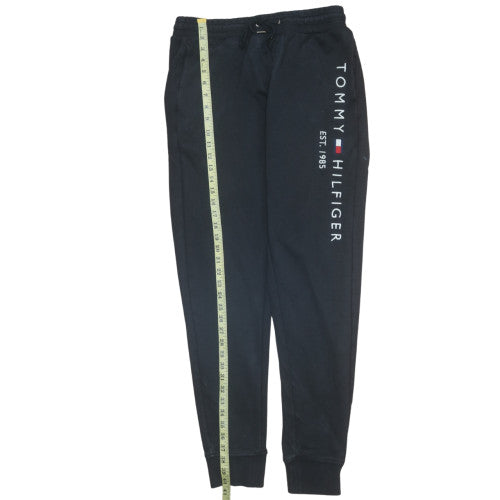 Tommy Hilfiger Men's Black Jogger Trousers Size L Casual Fleece