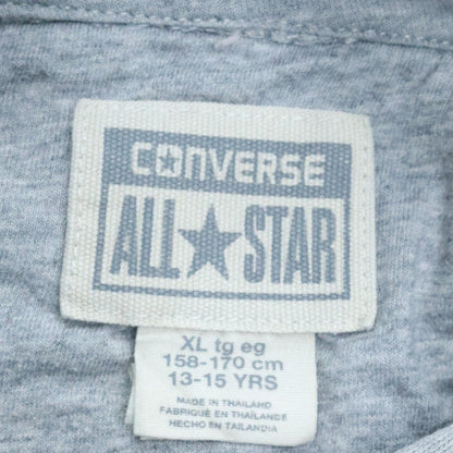 Converse Boys Grey Hooded Pullover Hoodie XL 13-15 Years All Star Logo