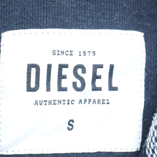Mens UK Size S Diesel Black Full Zip Sweatshirt