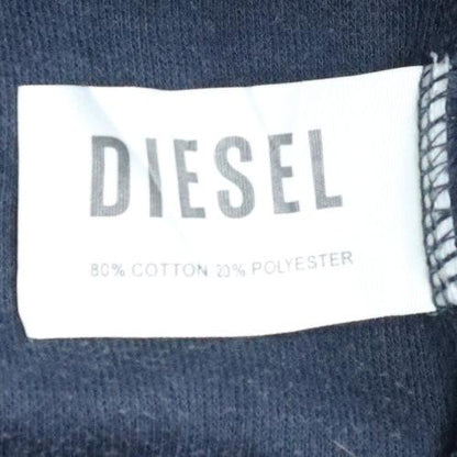 Mens UK Size S Diesel Black Full Zip Sweatshirt