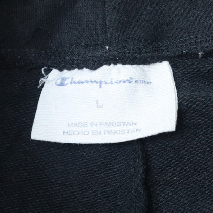 Champion Men's Black Jogger Trousers L Fleece Cotton Blend