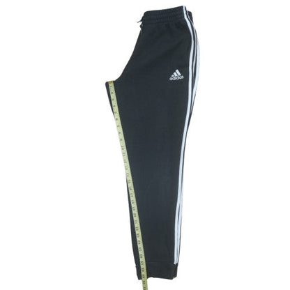 Adidas Men's Black Jogger Trousers Size M Cotton Blend Cuffed Track Pants