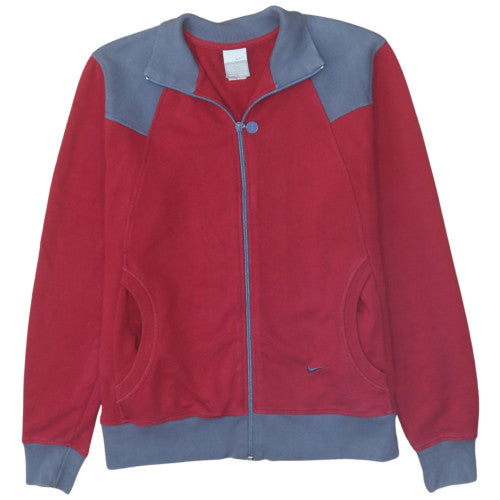 Mens UK Size M Nike Red Full Zip Sweatshirt