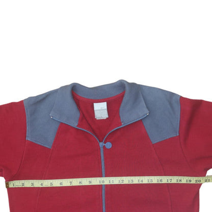 Mens UK Size M Nike Red Full Zip Sweatshirt