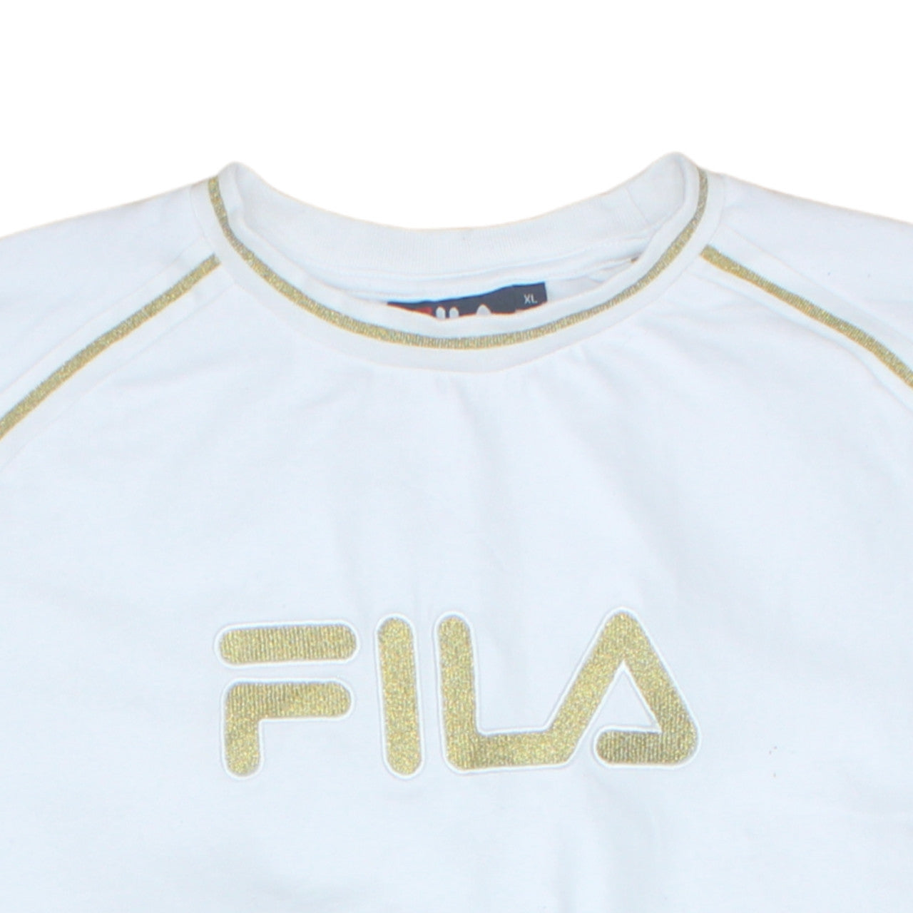 Womens UK Size XL Fila White Pullover Sweatshirt