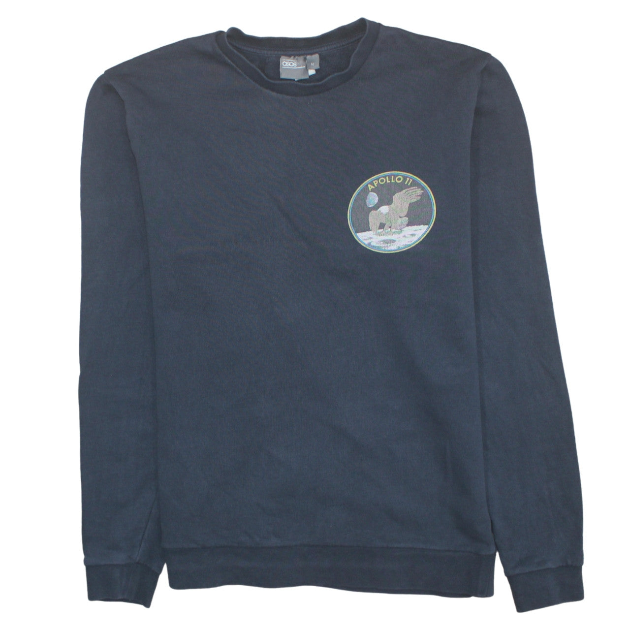 Mens UK Size M ASOS Blue Pullover Sweatshirt