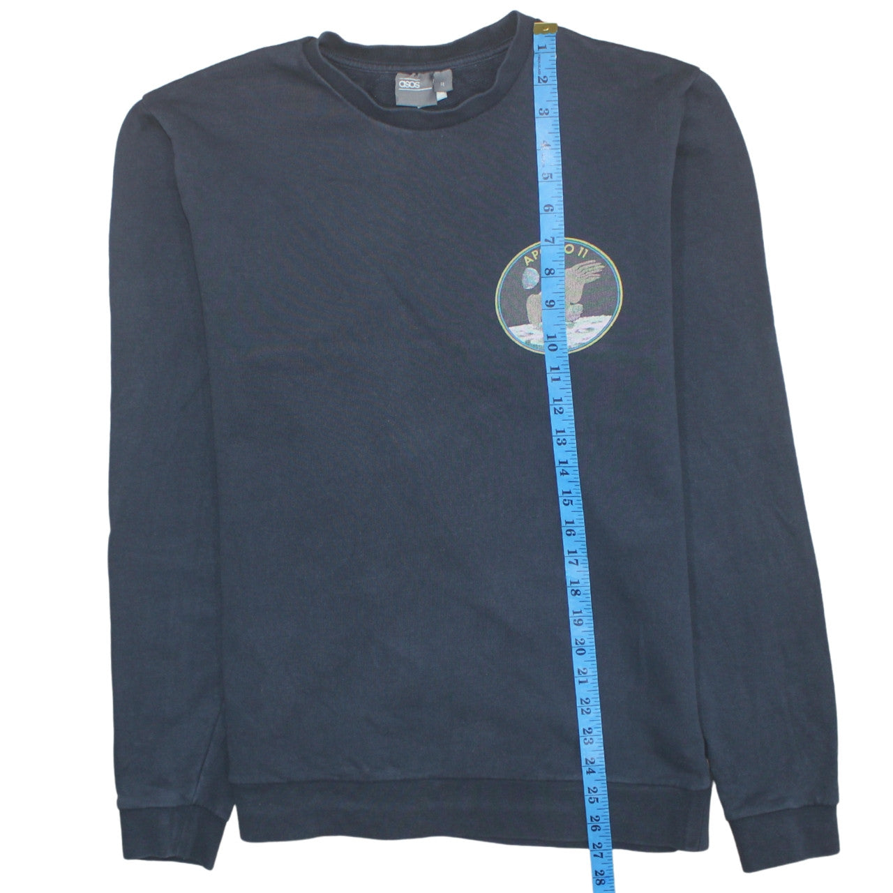 Mens UK Size M ASOS Blue Pullover Sweatshirt
