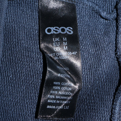 Mens UK Size M ASOS Blue Pullover Sweatshirt