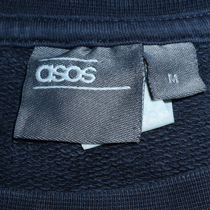 Mens UK Size M ASOS Blue Pullover Sweatshirt