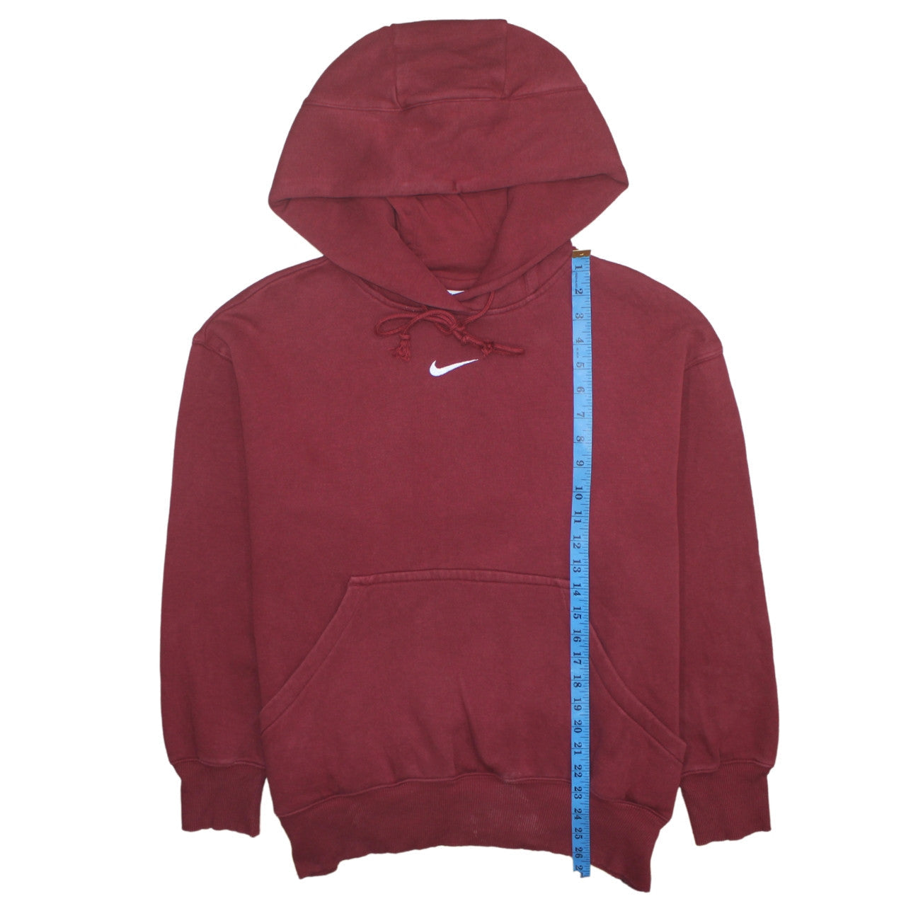 Mens UK Size S Nike Red Pullover Hoodie