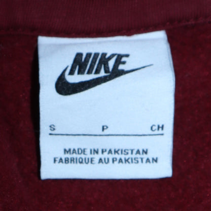 Mens UK Size S Nike Red Pullover Hoodie