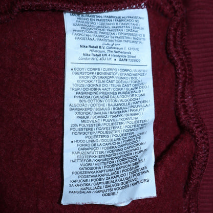 Mens UK Size S Nike Red Pullover Hoodie