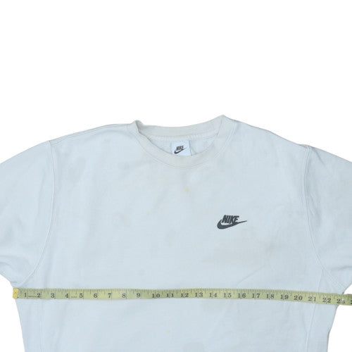 Mens UK Size M Nike White Pullover Sweatshirt