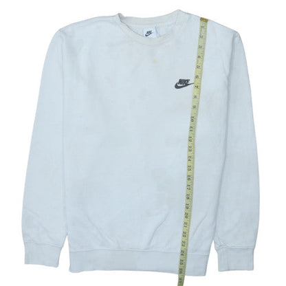 Mens UK Size M Nike White Pullover Sweatshirt