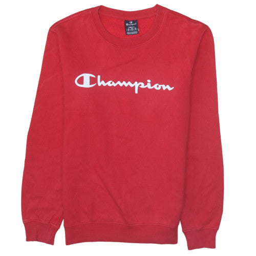Mens UK Size S Champion Red Pullover Sweatshirt