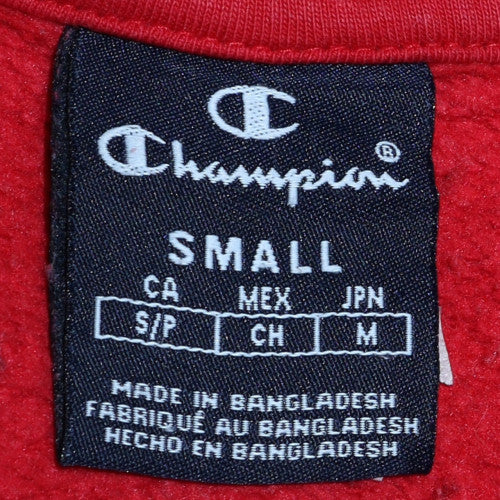 Mens UK Size S Champion Red Pullover Sweatshirt