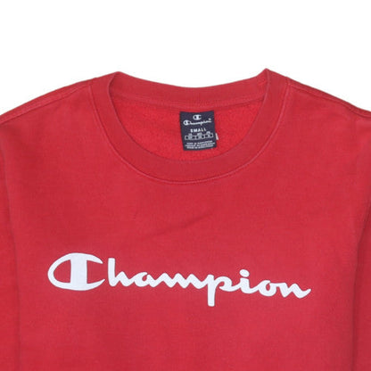 Mens UK Size S Champion Red Pullover Sweatshirt