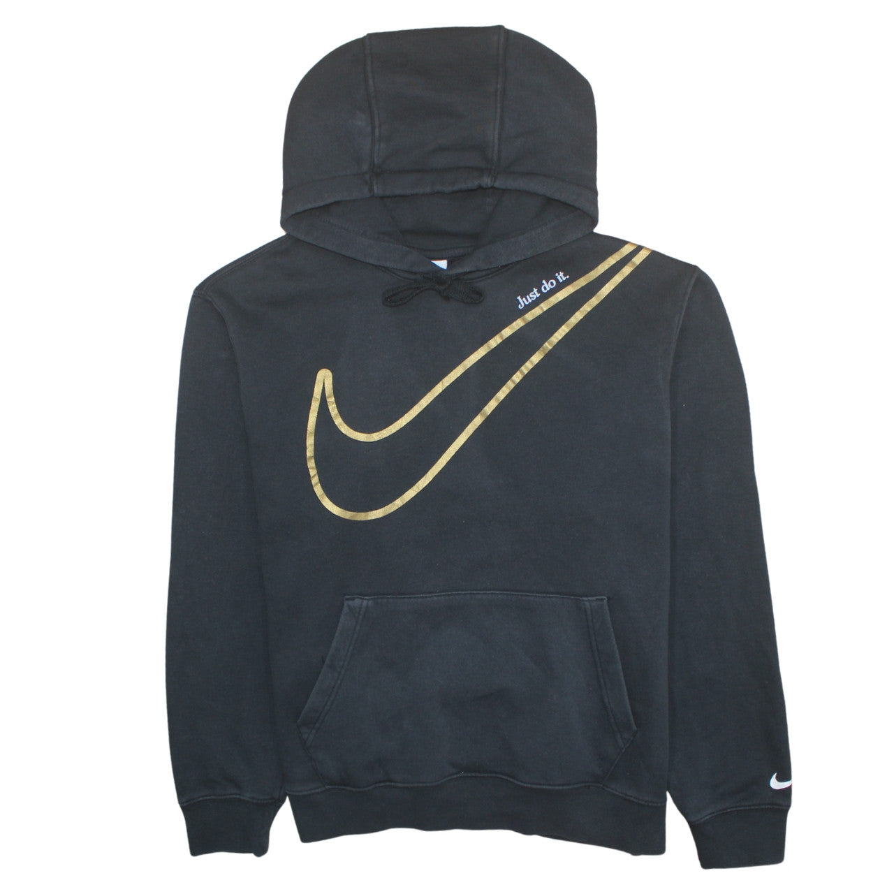 Womens UK Size M Nike Black Pullover Hoodie