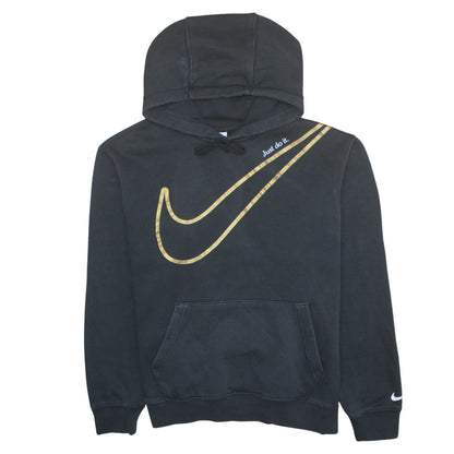 Womens UK Size M Nike Black Pullover Hoodie