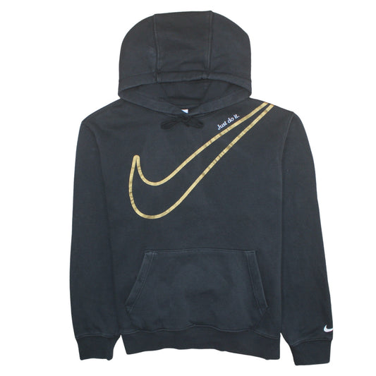 Womens UK Size M Nike Black Pullover Hoodie