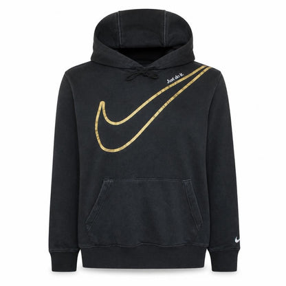 Womens UK Size M Nike Black Pullover Hoodie