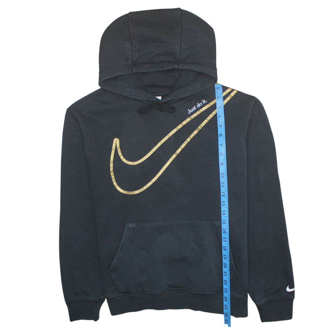 Womens UK Size M Nike Black Pullover Hoodie