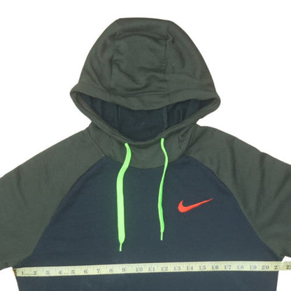 Mens UK Size L Nike Green Pullover Hoodie