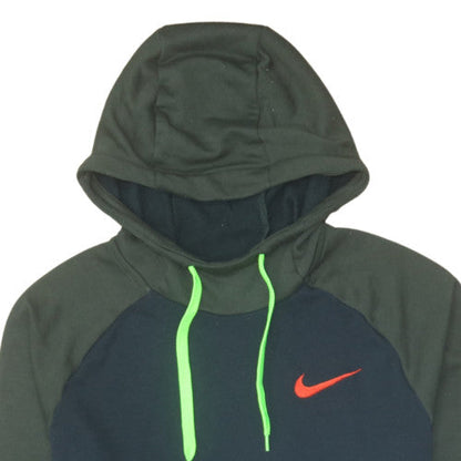 Mens UK Size L Nike Green Pullover Hoodie