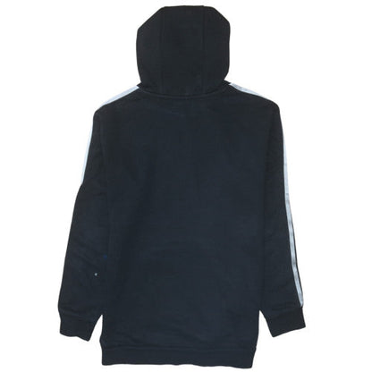 Adidas Girls Black Pullover Hoodie 15-16 Years Hooded Fleece Logo Sweatshirt