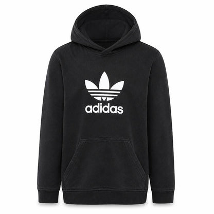 Mens UK Size M Adidas Black Pullover Hoodie