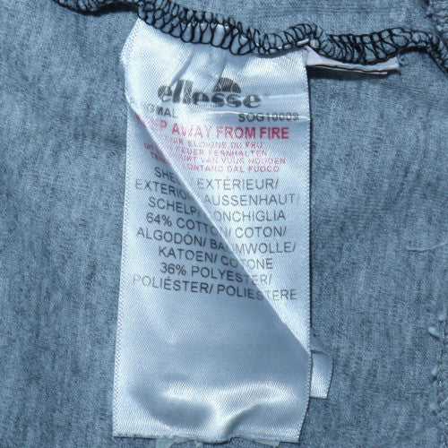 Mens UK Size L Ellesse Grey Pullover Hoodie