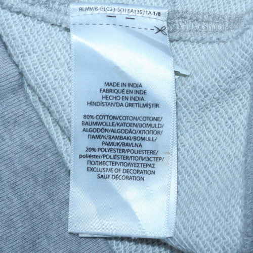 Polo Ralph Lauren Boys Grey Full Zip Hoodie XL 16 Cotton Blend Casual