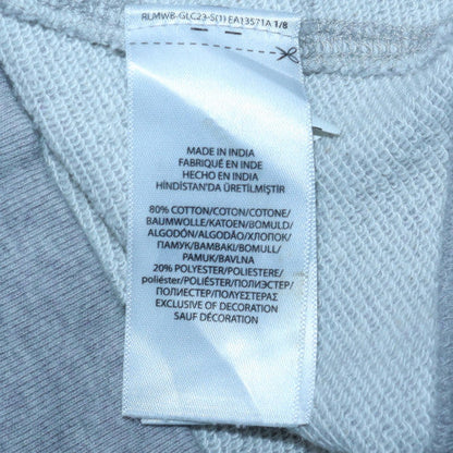 Polo Ralph Lauren Boys Grey Full Zip Hoodie XL 16 Cotton Blend Casual