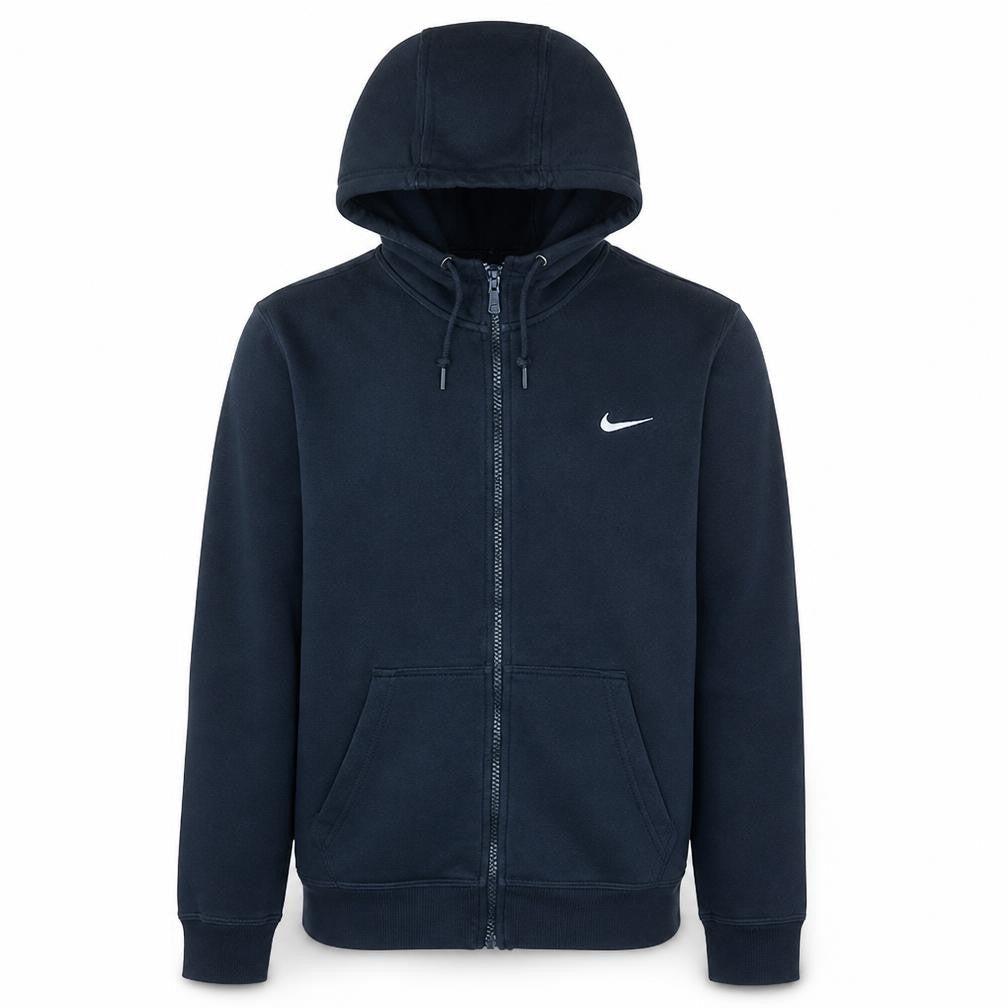Mens UK Size L Nike Blue Full Zip Hoodie