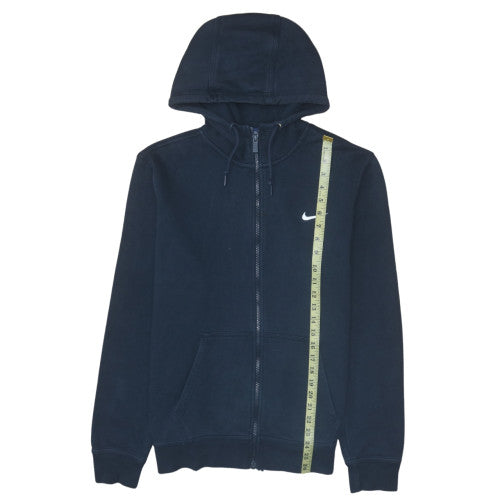 Mens UK Size L Nike Blue Full Zip Hoodie