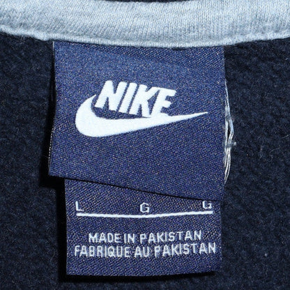 Mens UK Size L Nike Blue Full Zip Hoodie